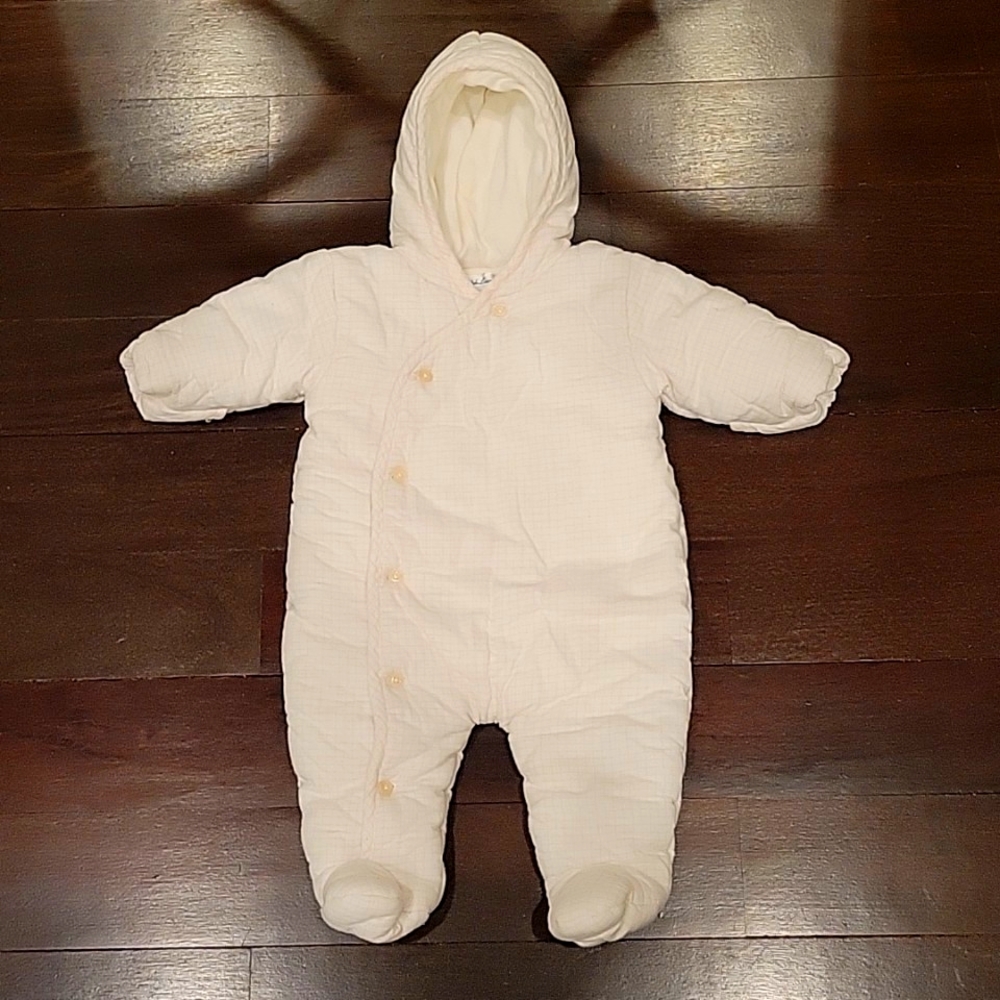 BABY GIRL'S RALPH LAUREN COZY WINTER COAT SNOWSUIT ONESIE 6 MONTHS